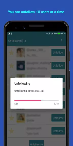Unfollow Users Cleaner Capture d'écran 3
