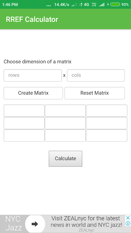 RREF Calculator Captura de pantalla 2