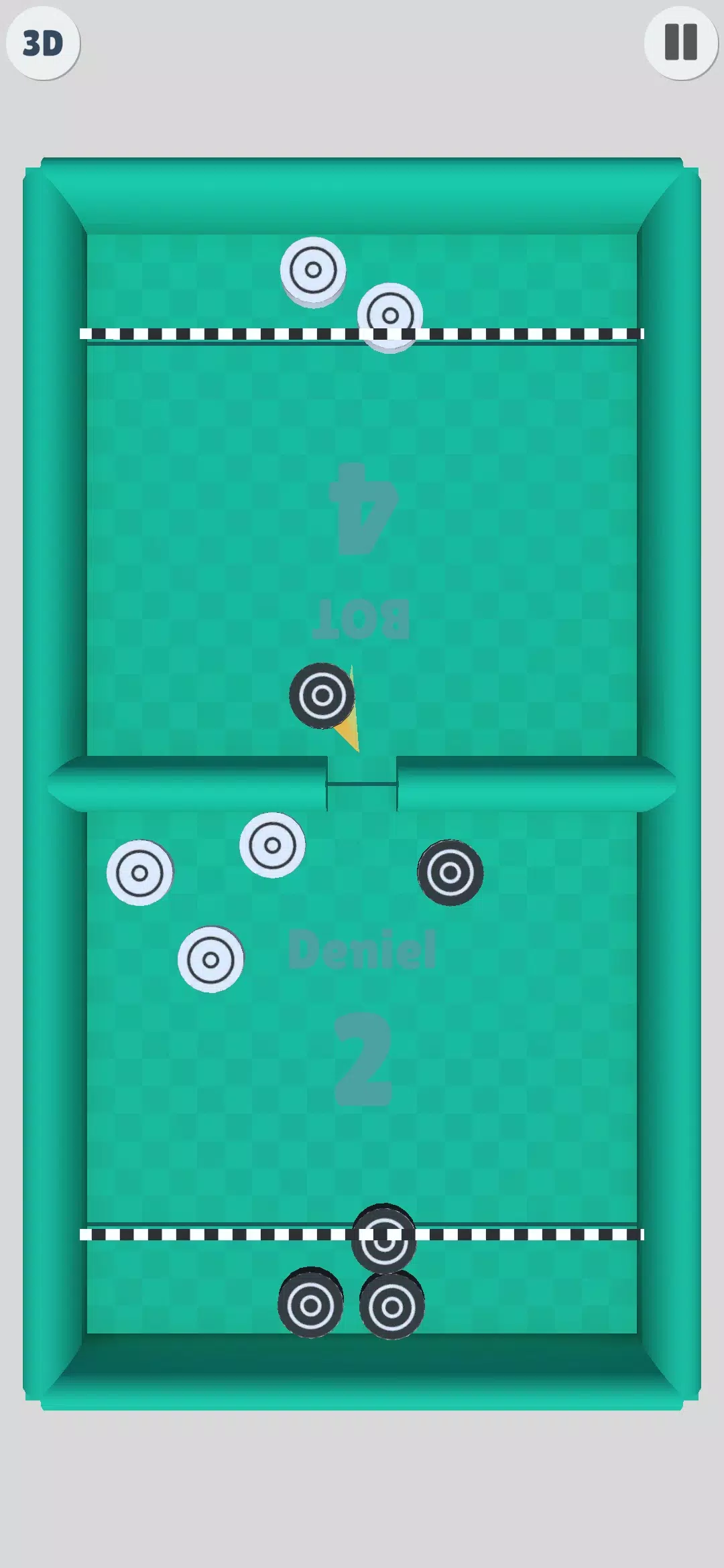 Puck Battle 2 Player Game Screenshot 2