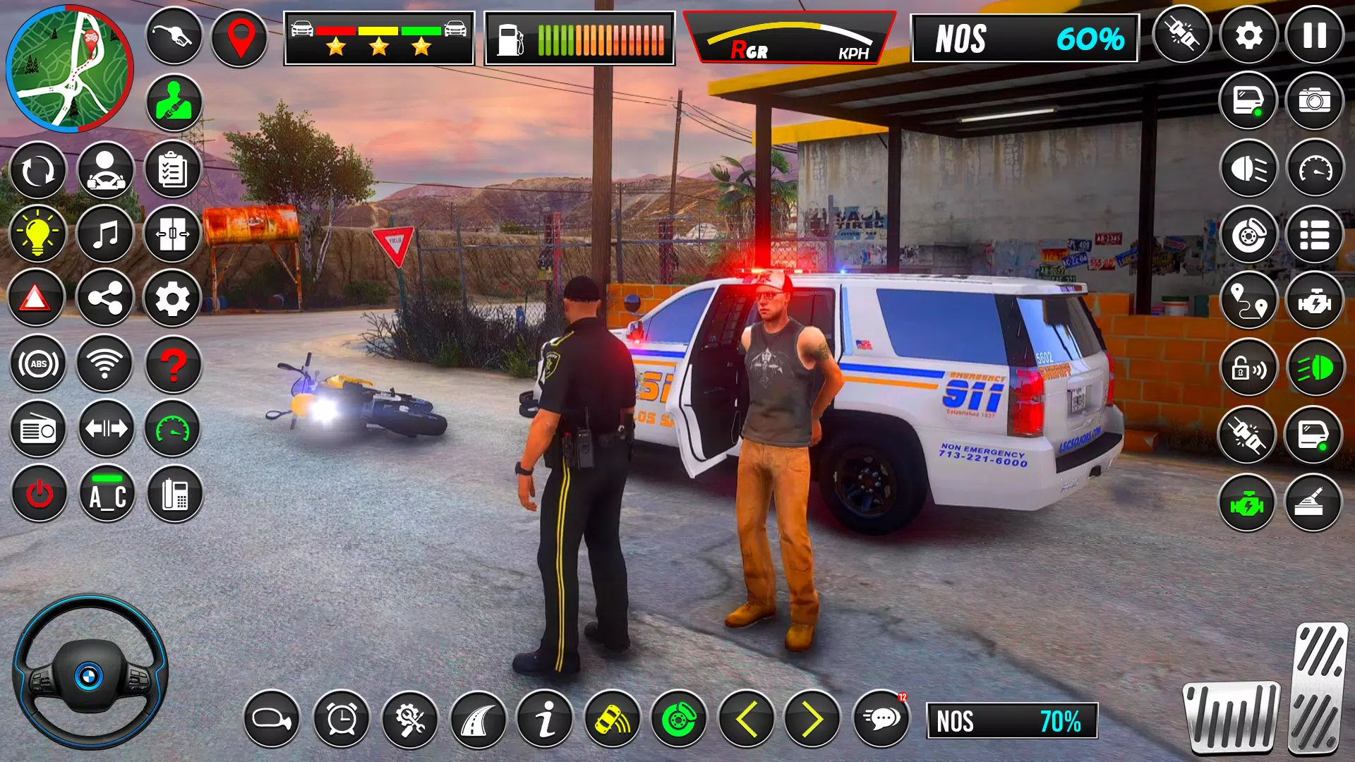 US Police Car Chase Car Game スクリーンショット 1