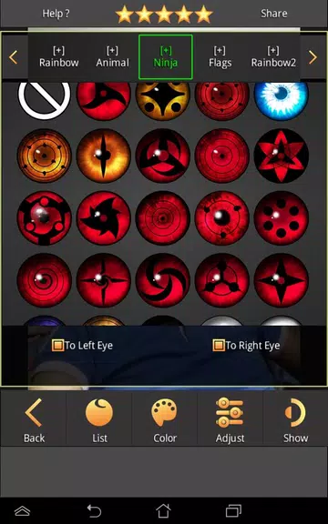 Sharingan - Eye And Hair Color स्क्रीनशॉट 3