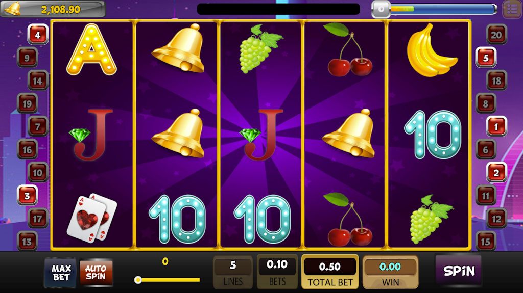 SlotMan - Free Classic Vegas Slot Machine 777 Ekran Görüntüsü 1