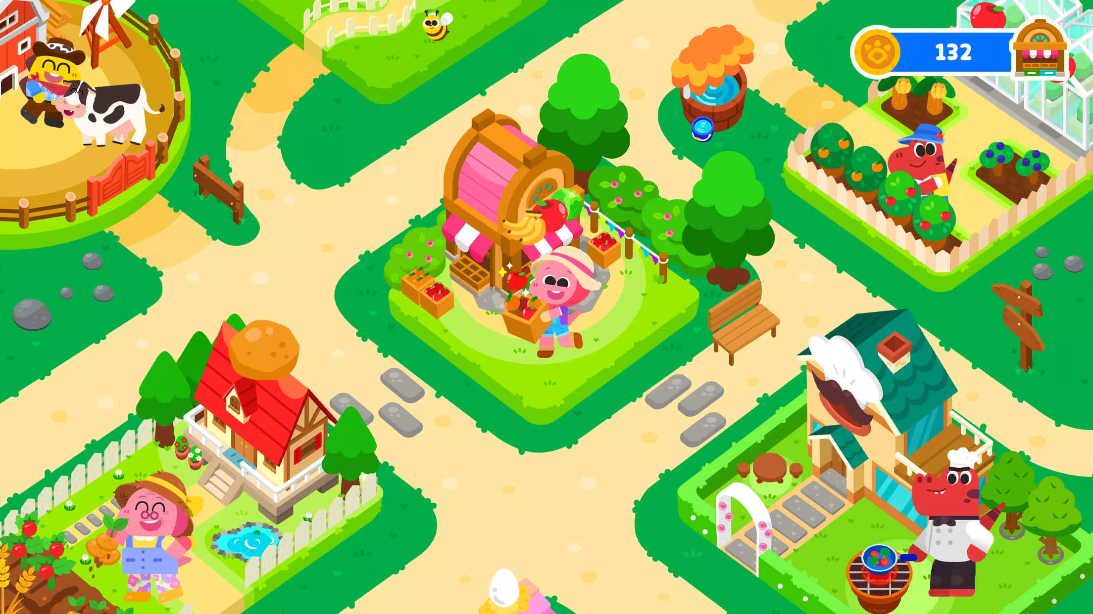 Cocobi Farm Town - Kids Game Screenshot 1