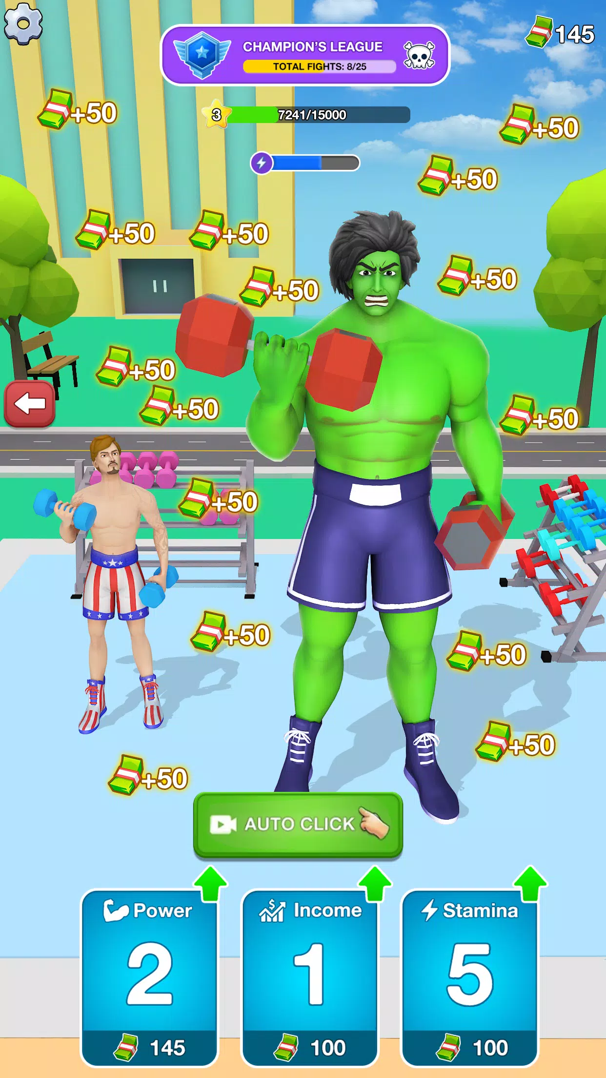 Gym Clicker Hero: Idle Muscles Ekran Görüntüsü 1