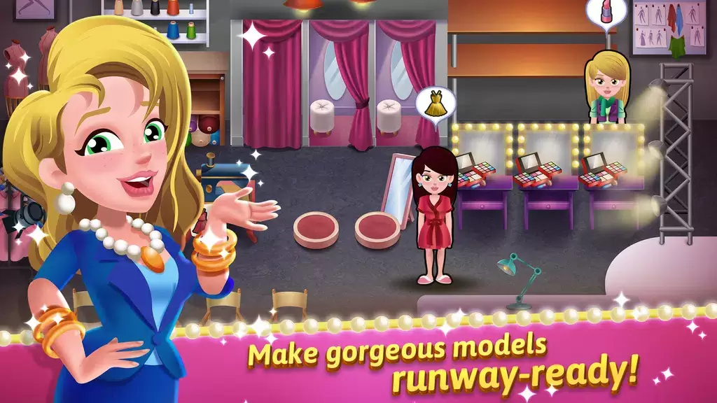 Model Salon Dash: Fashion Game ဖန်သားပြင်ဓာတ်ပုံ 1