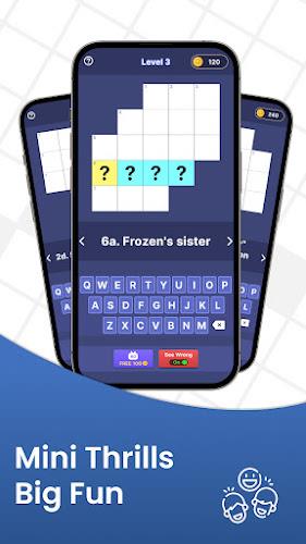 Crossword Mini-Word Puzzle ဖန်သားပြင်ဓာတ်ပုံ 1