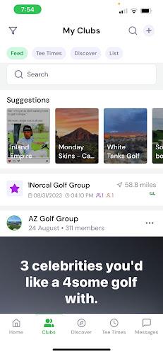 GolfLync Social Media for Golf Screenshot 2