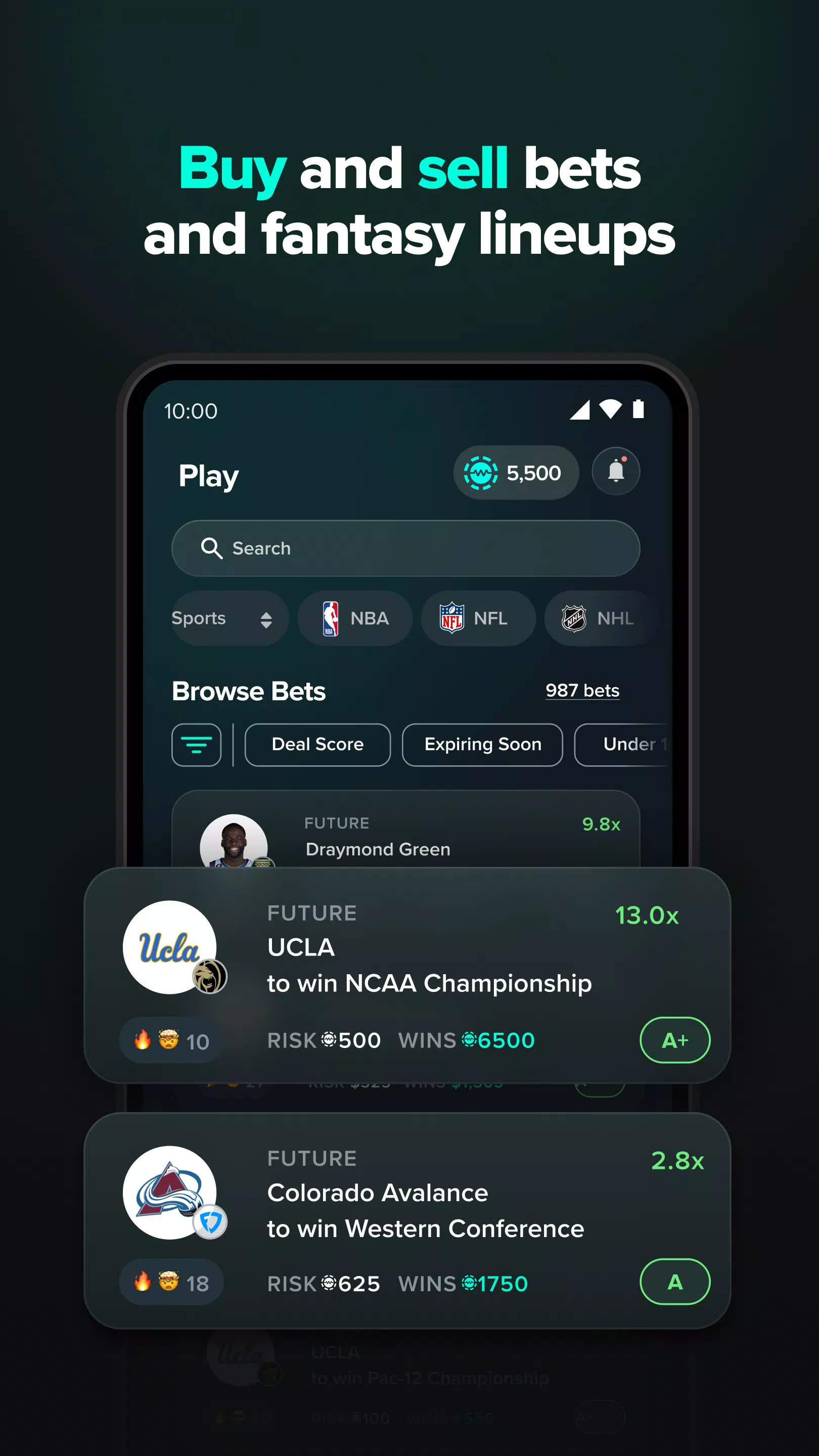 WagerWire Screenshot 2