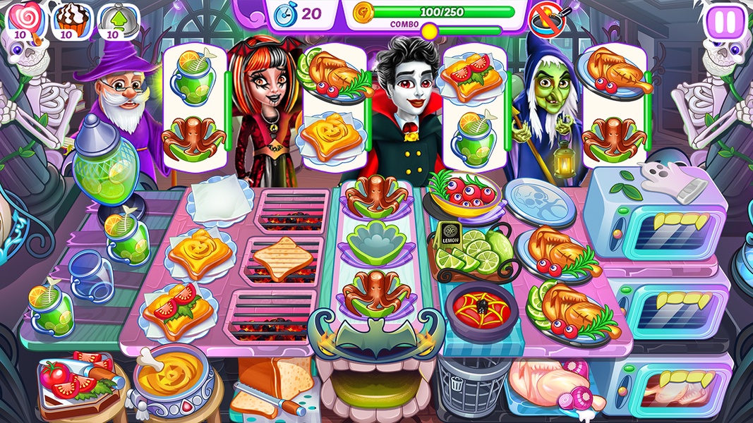 Halloween Madness Cooking Game Tangkapan skrin 1