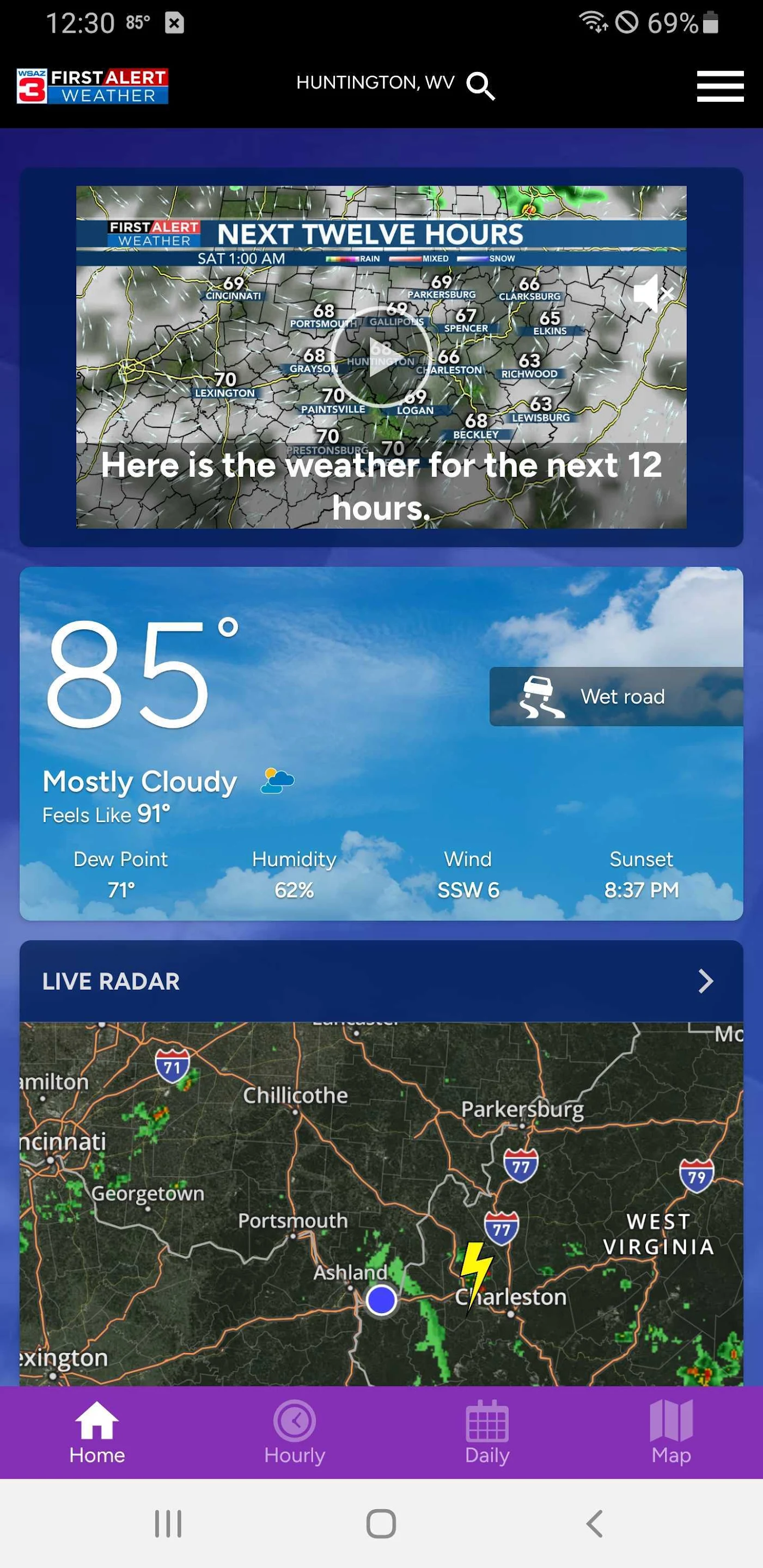 Schermata WSAZ First Alert Weather App 4