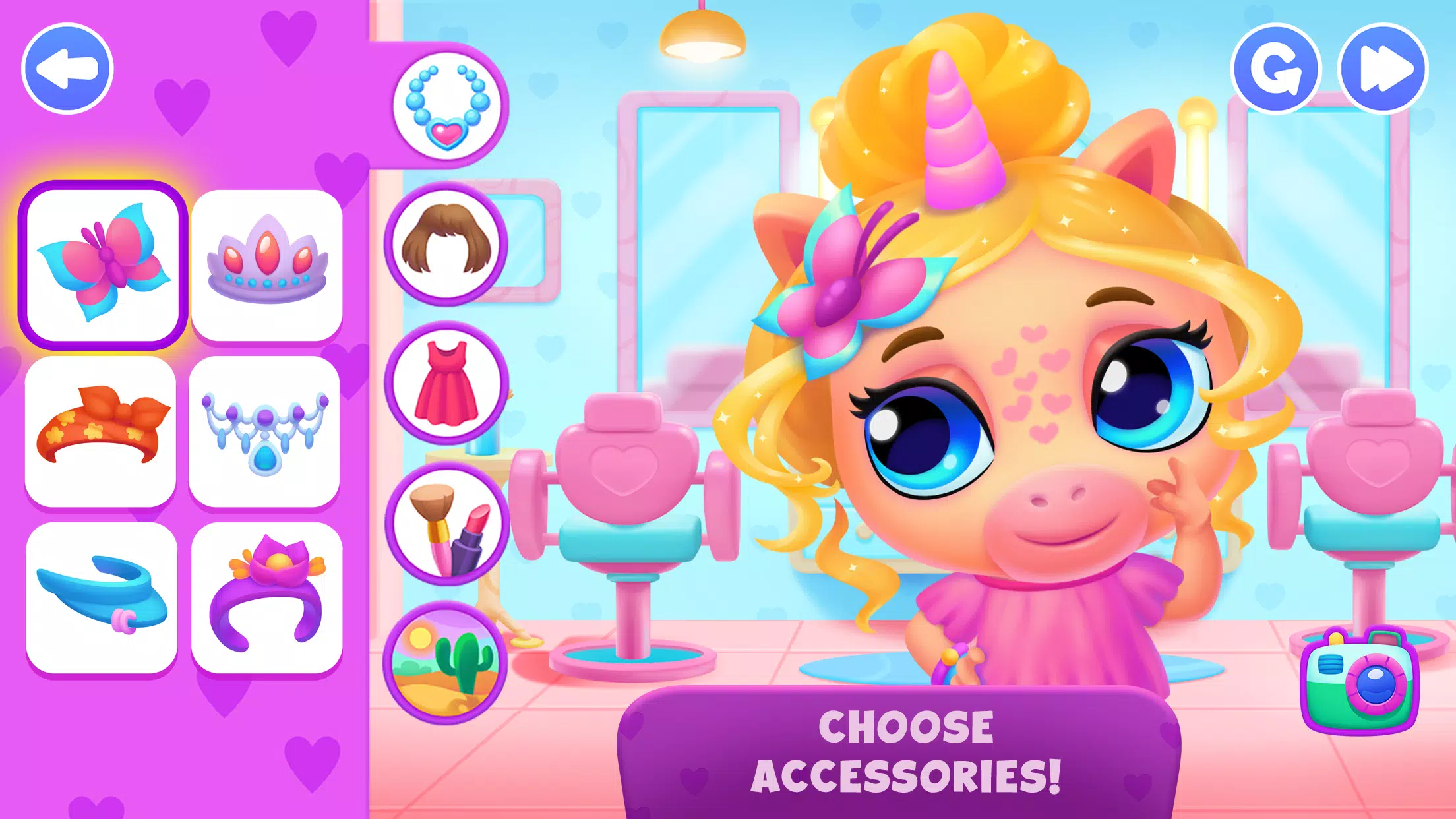 Unicorn Dress up games kids Captura de pantalla 2