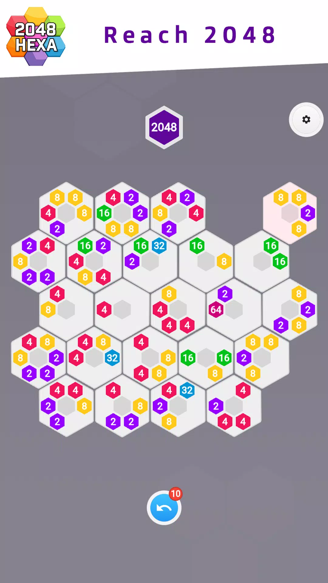 2048 Hexa Schermafbeelding 2