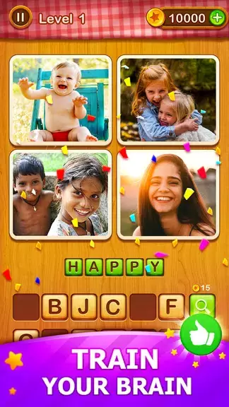 4 Pics Guess Word -Puzzle Game स्क्रीनशॉट 1