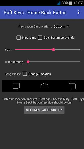 Soft Keys - Home Back Button Captura de tela 1