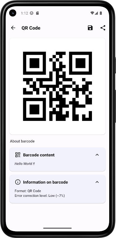 Scanner: QR Code and Products Capture d'écran 1