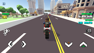 Blocky Moto Racing: Bike Rider Schermafbeelding 1