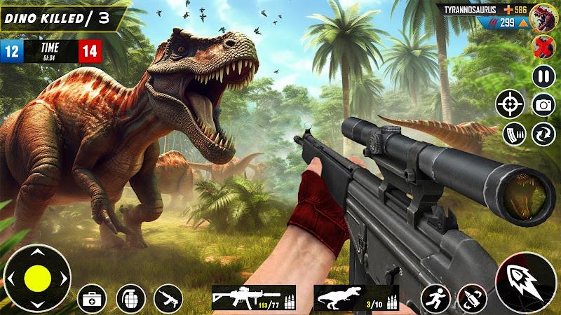 Wild Dinosaur Hunting Game Captura de tela 2