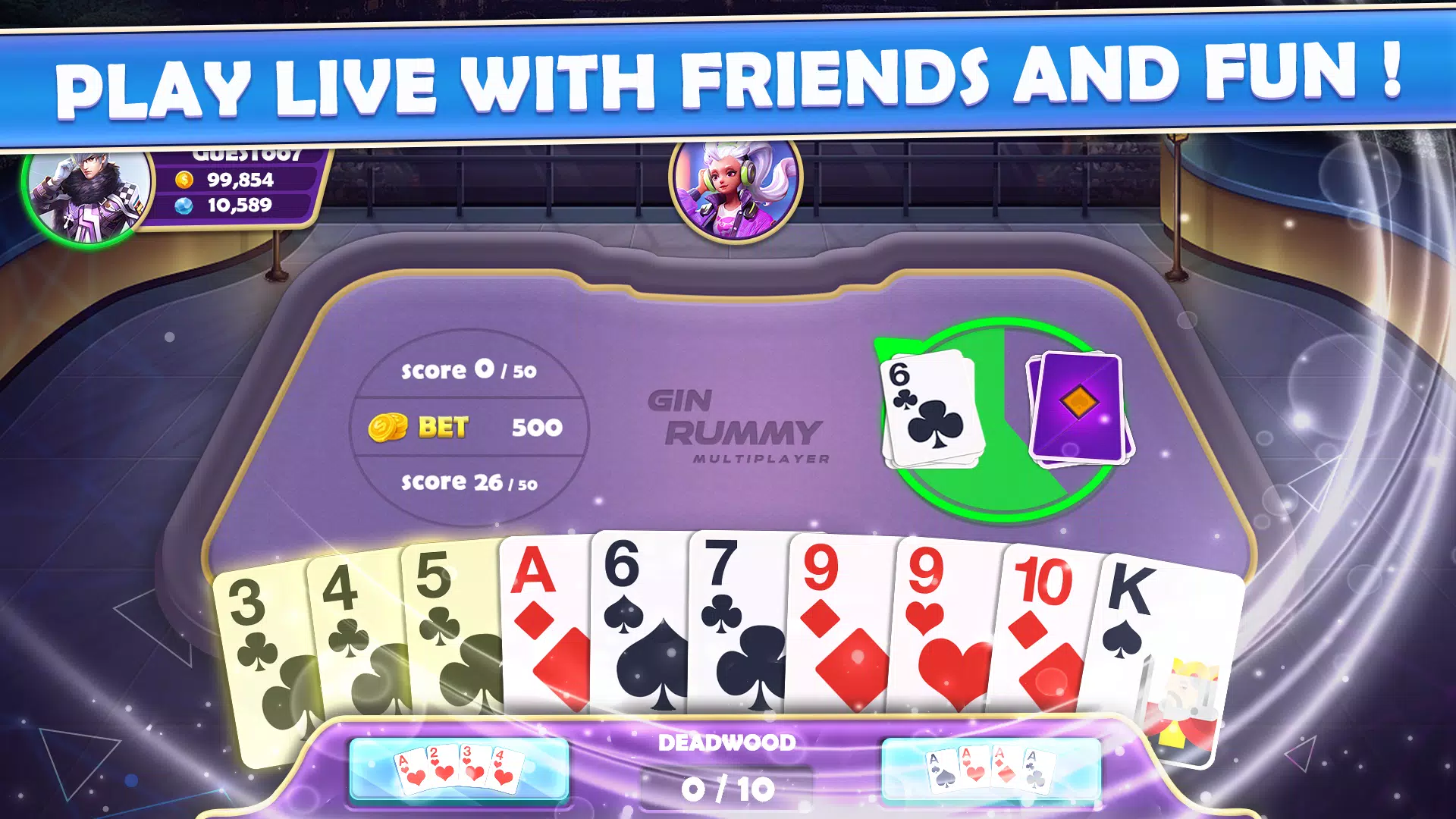 Gin Rummy Multiplayer स्क्रीनशॉट 4