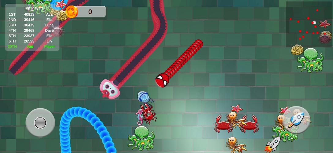 Snake Zone.io Slither Worm Capture d'écran 2