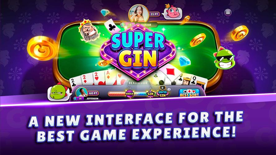 Gin Rummy Super - Card Game Tangkapan skrin 3