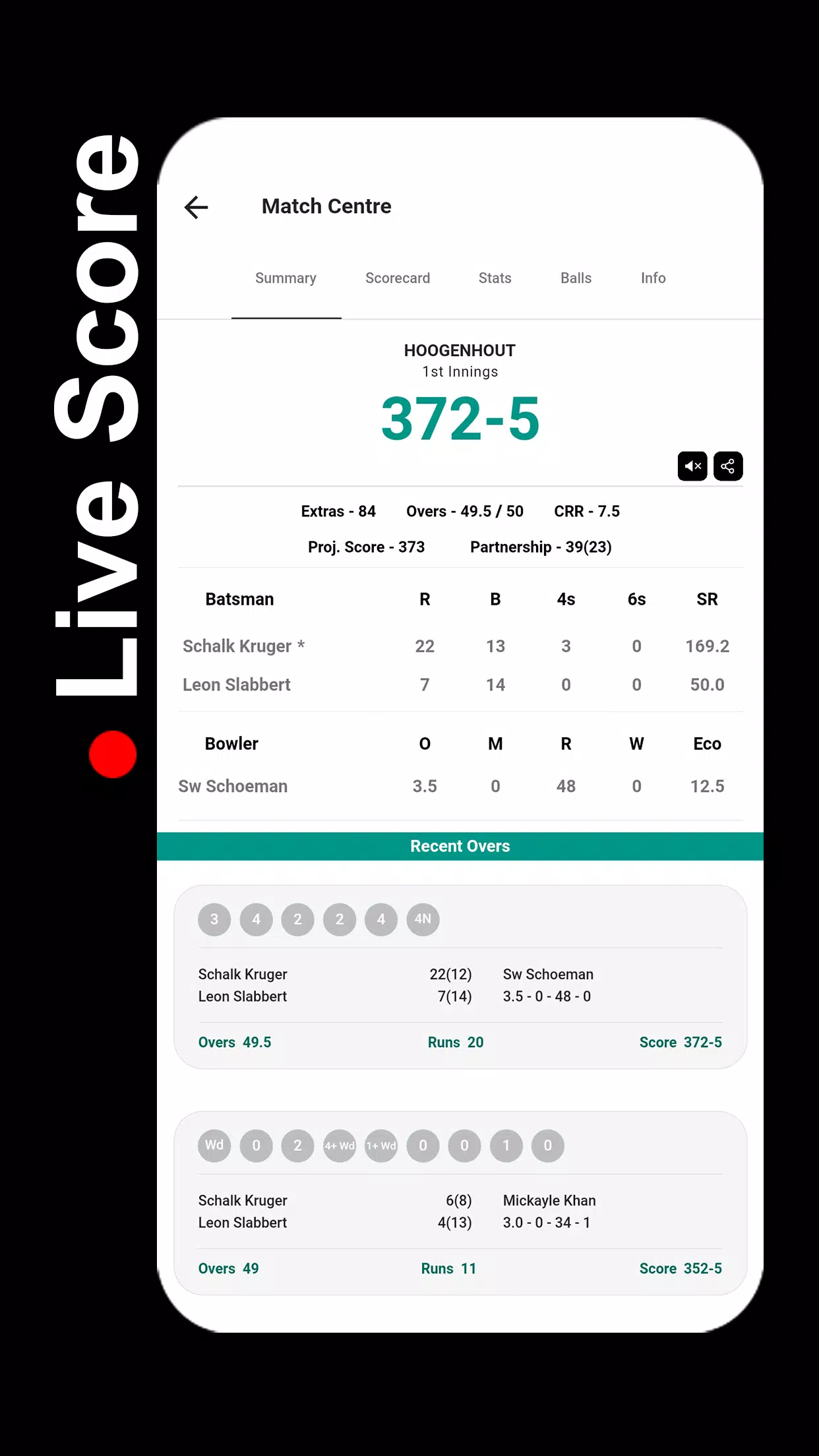 STUMPS - The Cricket Scorer应用截图第2张