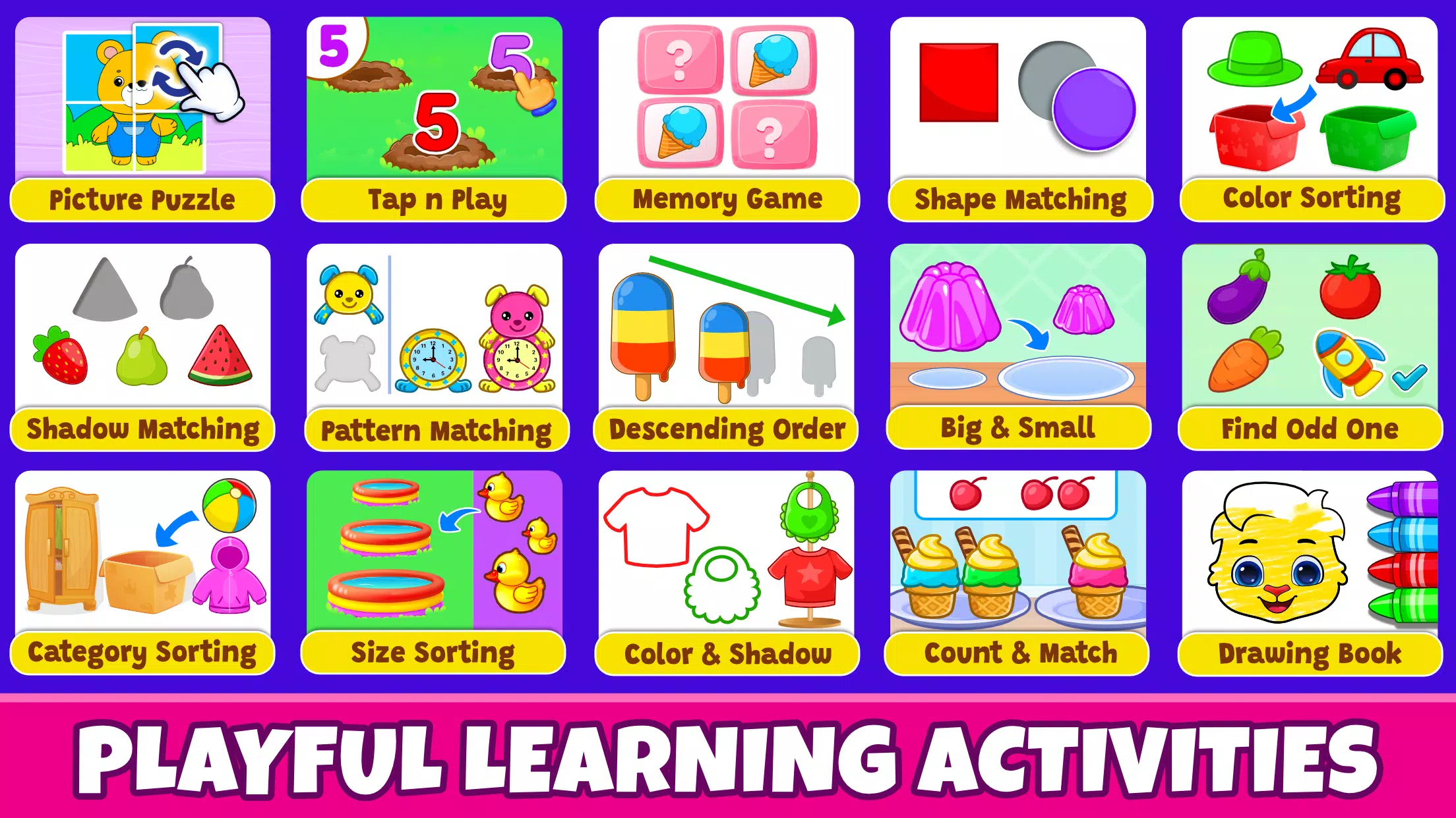 Kids Toddler & Preschool Games Tangkapan skrin 2