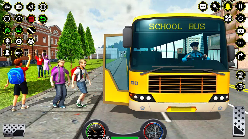 School Bus Coach Driver Games Ảnh chụp màn hình 2