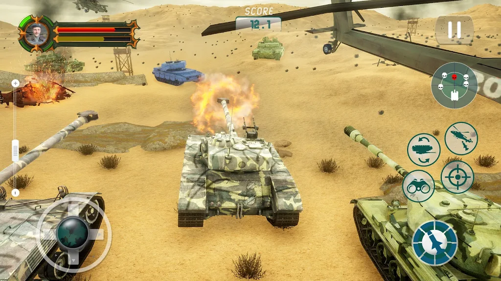 Tank Games Offline: Tank War ဖန်သားပြင်ဓာတ်ပုံ 1