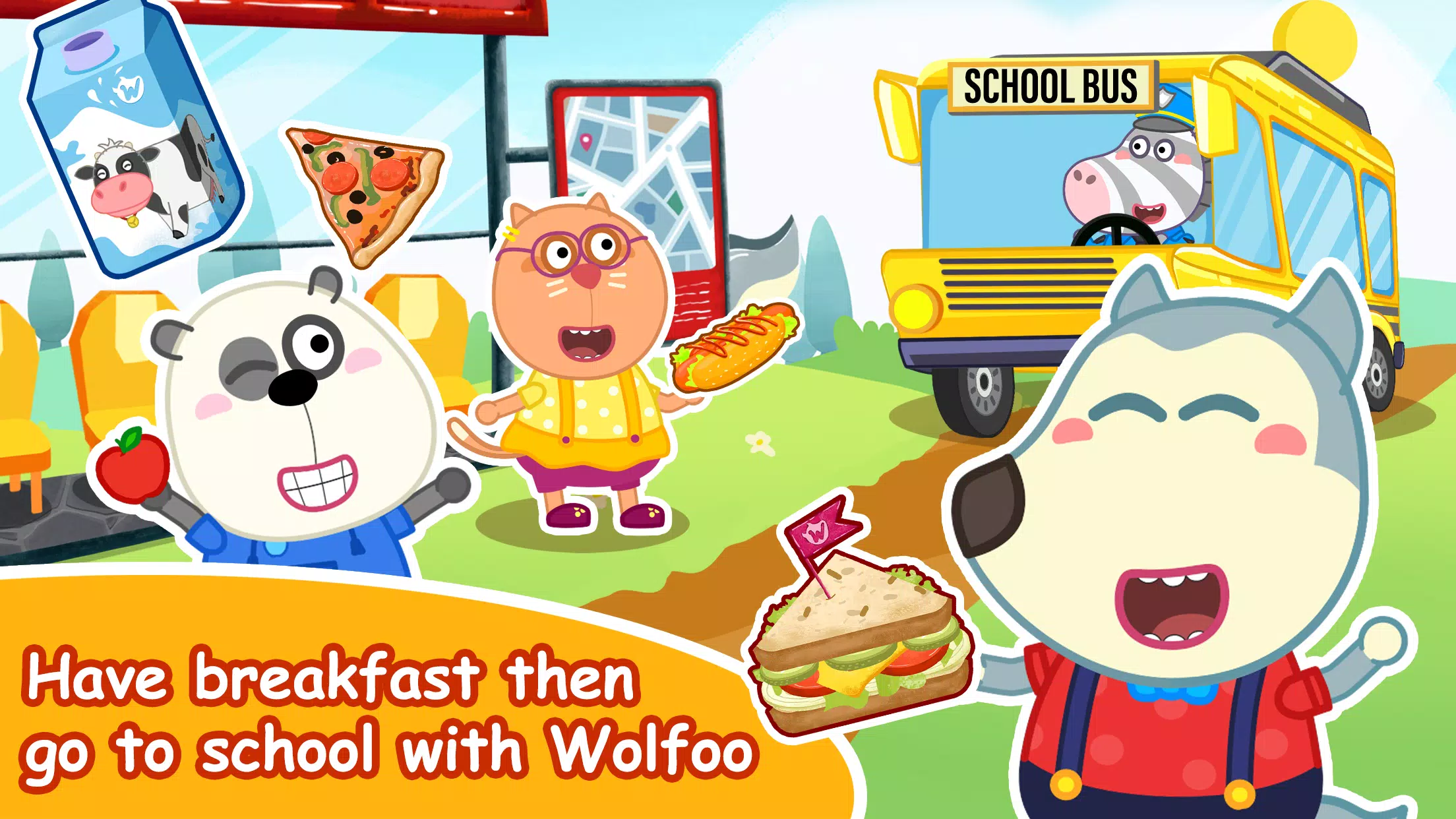 Wolfoo A Day At School ภาพหน้าจอ 1