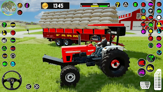 Farm Tractor Driving Game 2023 Schermafbeelding 1