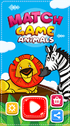 Match Game - Animals Ảnh chụp màn hình 1