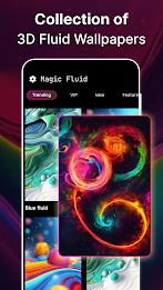 Magic Fluid: Live Wallpaper 3D Ekran Görüntüsü 3