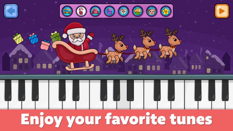 Bimi Boo赤ちゃんのピアノ子供向けの音楽ゲーム スクリーンショット 1