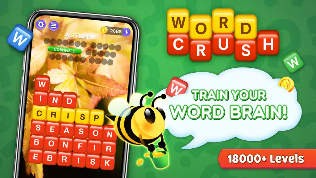 Word Crush - Fun Puzzle Game スクリーンショット 1