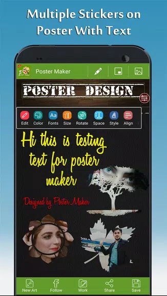 Poster Maker - Fancy Text Art Capture d'écran 3
