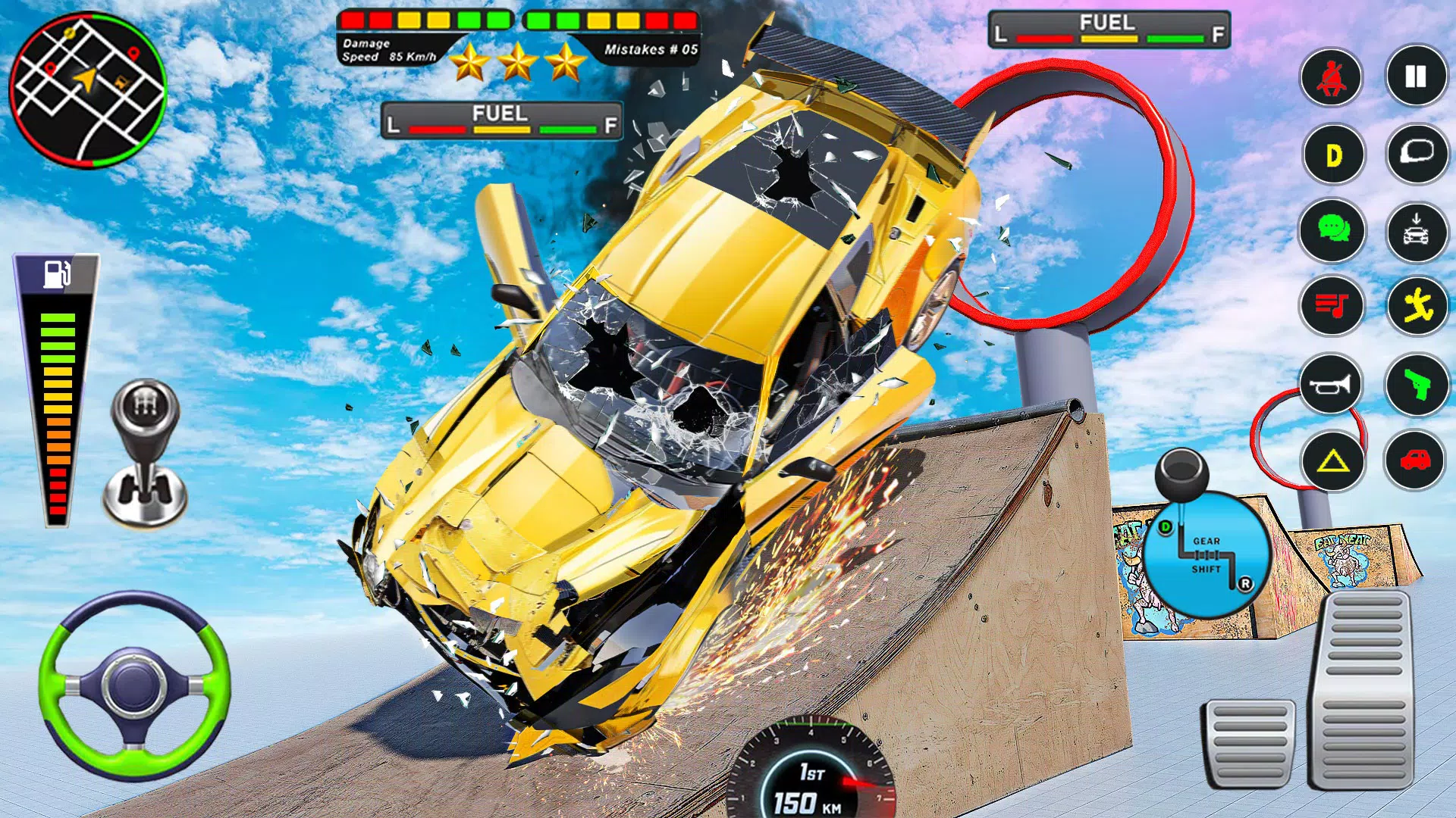 Mega Ramp Car Crash Simulator Capture d'écran 1