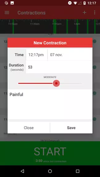 Contractions Timer for Labor Tangkapan skrin 3