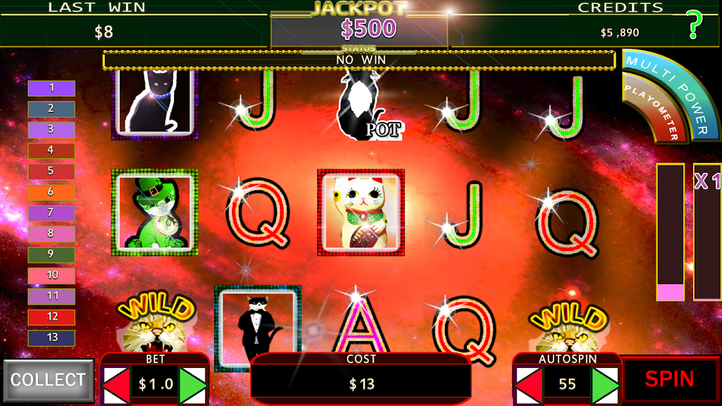 Lucky Beckoning Kitty (Maneki-Neko) FREE CAT SLOT Ekran Görüntüsü 1