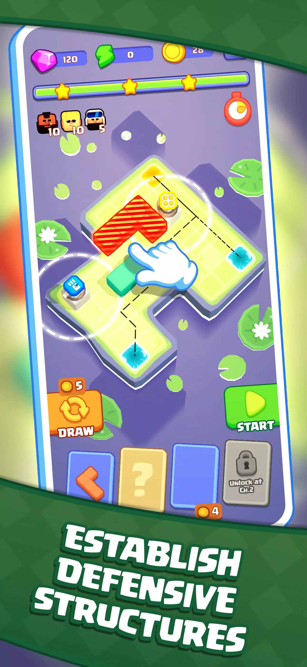 Block Blast: Tower Defense ဖန်သားပြင်ဓာတ်ပုံ 3