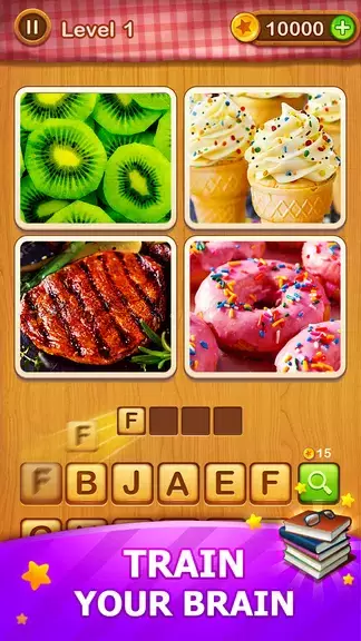 4 Pics Guess Word -Puzzle Game स्क्रीनशॉट 2