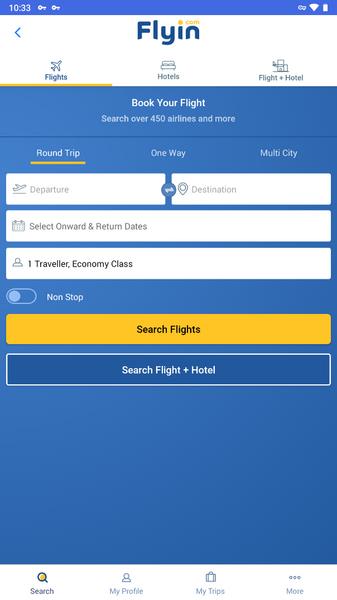 Flyin.com - Flights & Hotels Screenshot 1