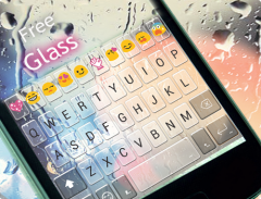 Free Glass Emoji Keyboard Skin 스크린샷 3