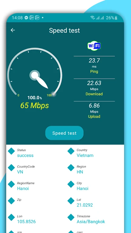 Speed Test Meter: WiFi, 5G, 4G 스크린샷 2