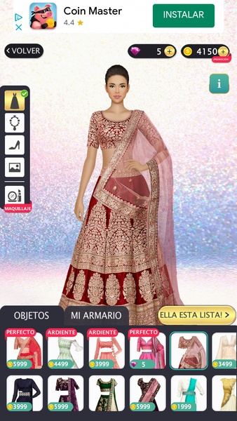 Indian Fashion Dressup Stylist应用截图第4张