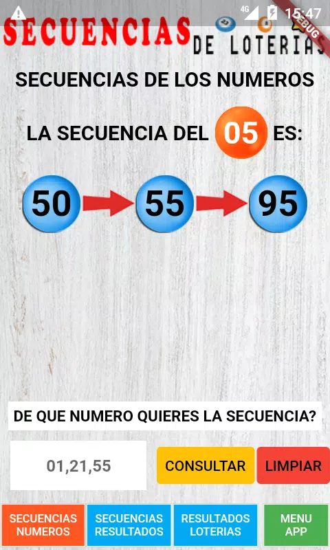 Secuencias de Loterias स्क्रीनशॉट 4