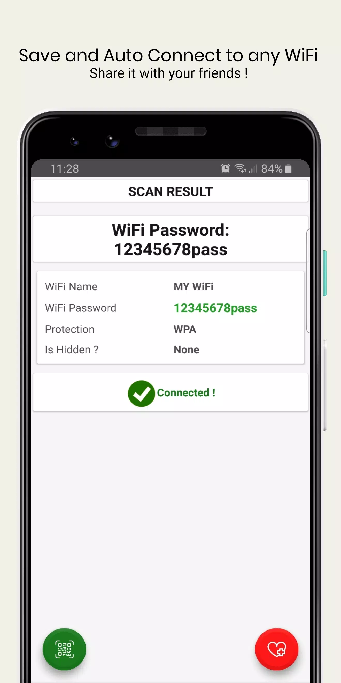 WiFi QrCode Password scanner ဖန်သားပြင်ဓာတ်ပုံ 4