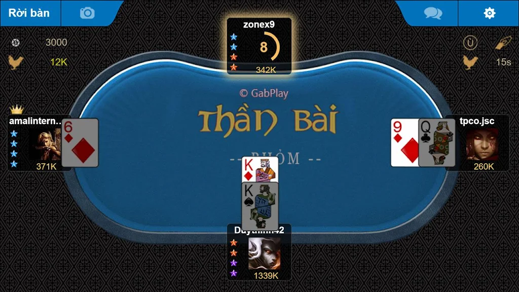 GabPlay Thần bài Tangkapan skrin 3