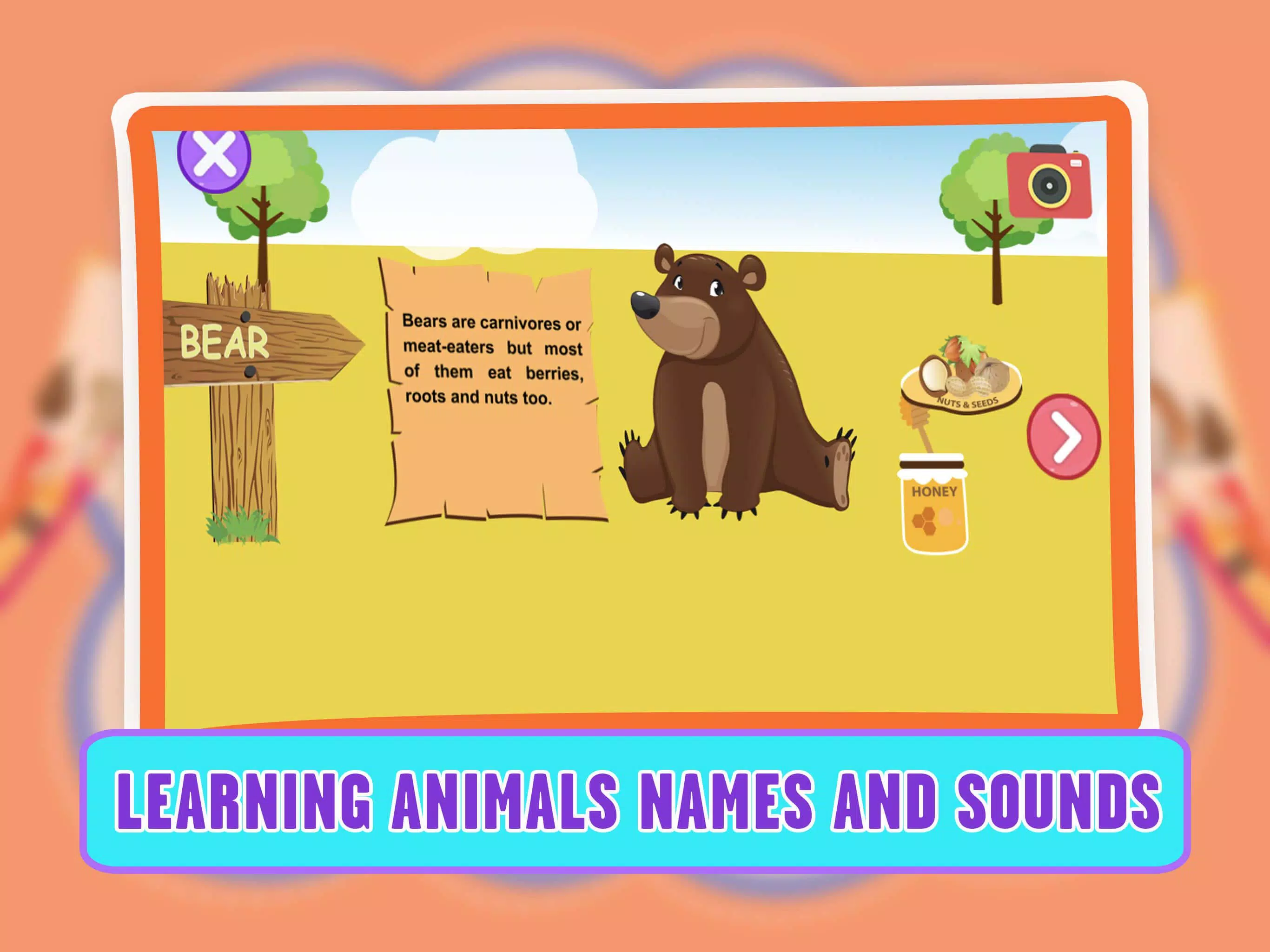 Learning Animal Coloring Games Screenshot 2