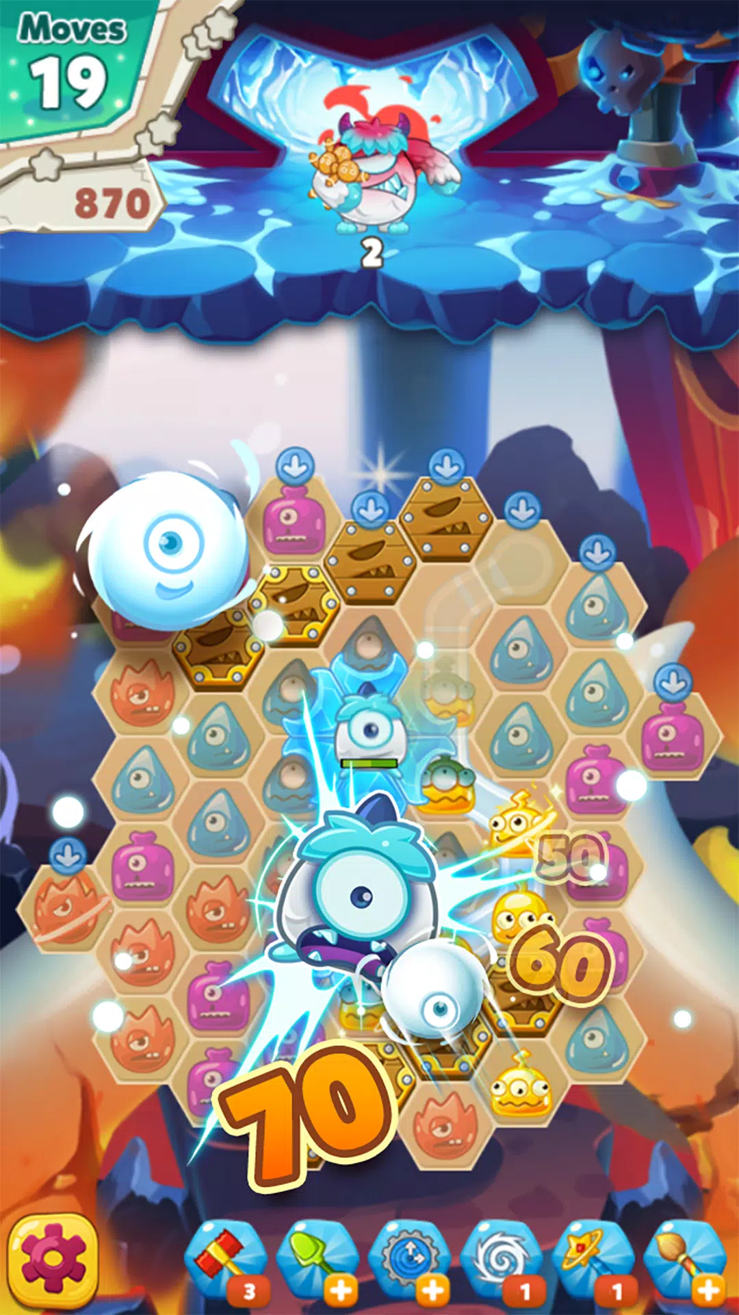 Monster Busters: Ice Slide Tangkapan skrin 1