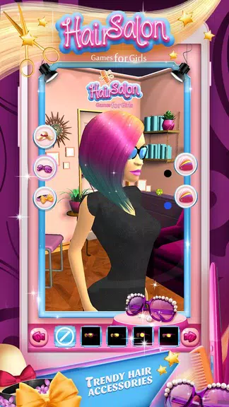 Hair Salon Games for Girls ဖန်သားပြင်ဓာတ်ပုံ 2